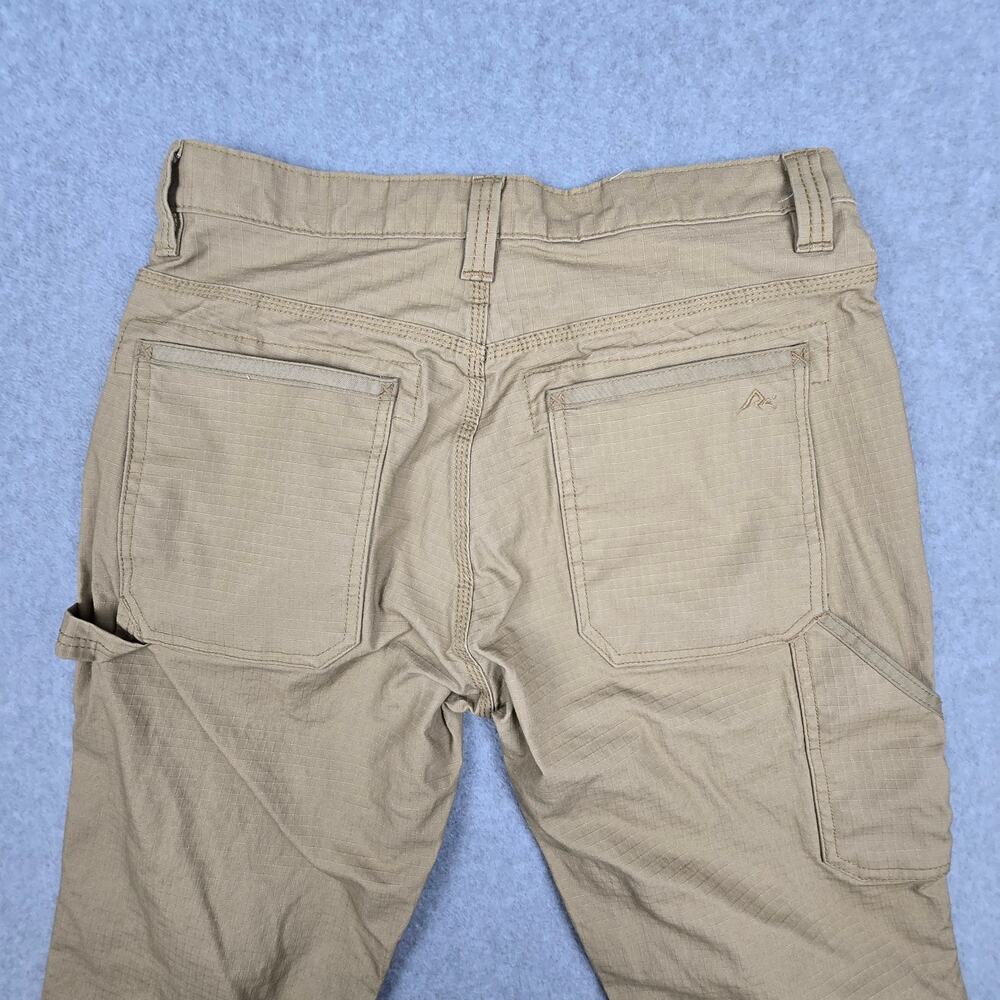 Ridgecut Toughwear 34x30 Beige Ripstop Work Pants Reinforced Double Knee - Picture 6 of 14